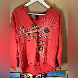 Harley-Davidson pink Pullover with Graphic Design